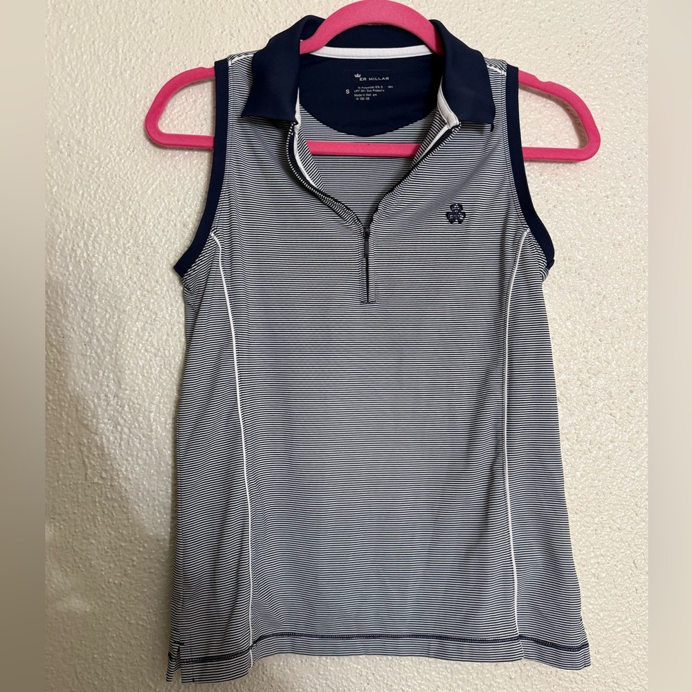 Peter Millar womens Chrissie Erin Hills Logo Sleeveless Tank for Golf size Small